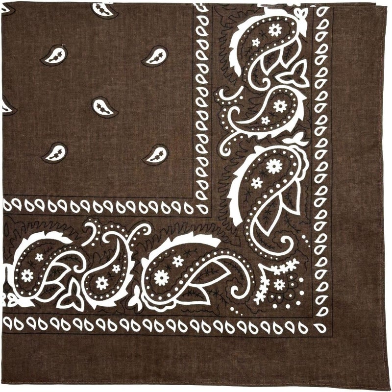 MD Style Extra Large Bandana 27” x 27” 100% Cotton for Men & Women Paisley Handkerchief Headband Scarf Jumbo Bandanas - Image 1